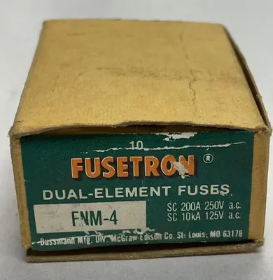 New | in-Stock COOPER BUSSMANN FNM-4 Miscellaneous Equipment (Electrical & Power) | Surplus Asset Holdings #1189286