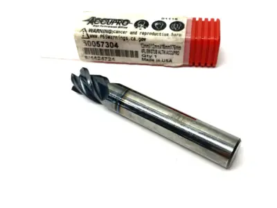 New | in-Stock ACCUPRO SQUARE END MILL: 12.00 MM DIA, 16.00 MM LOC, 4 FLUTE, SOLID CARB End Mills Michigan US | Maverick Industrial Sales #1090264