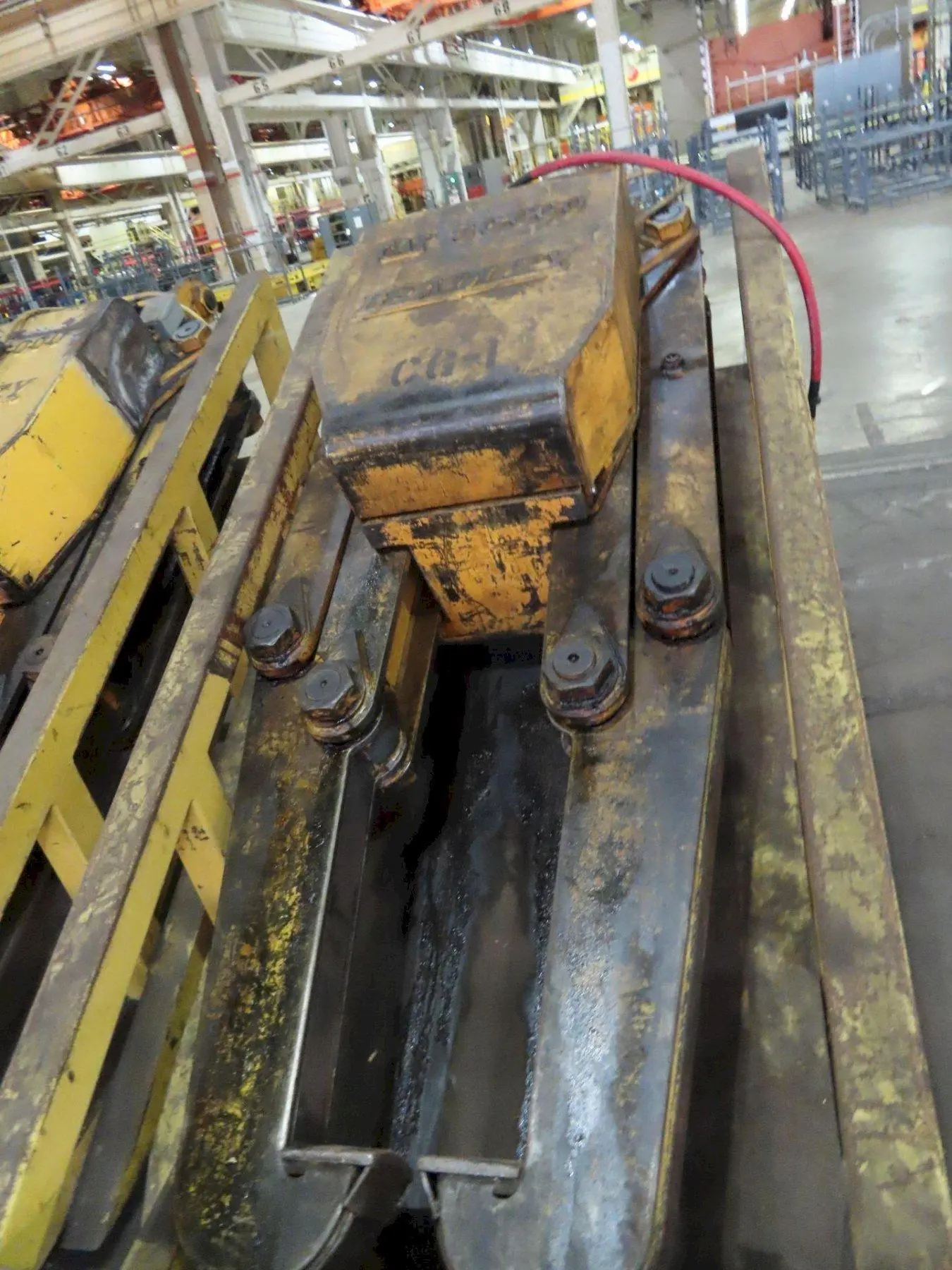 40 TON (80,000 LBS) BRADLEY ADJUSTABLE TELESCOPING COIL LIFTING GRAB TONGS: STOCK #23557