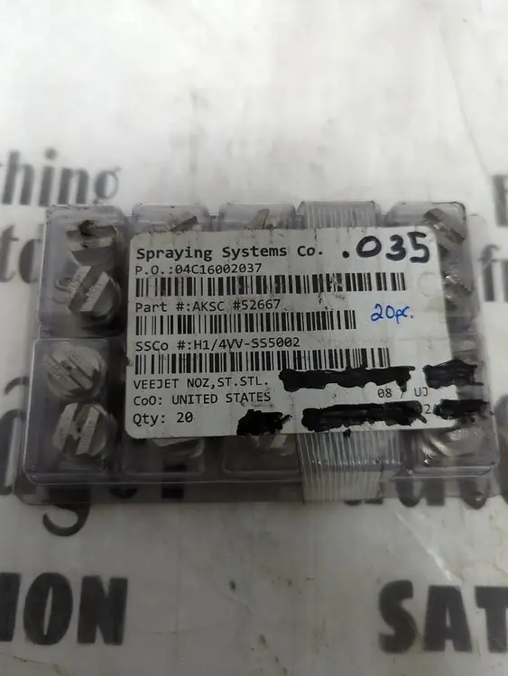 New | in-Stock SPRAYING SYSTEMS H1 Nozzles Ohio US | Surplus Asset Holdings #1235299