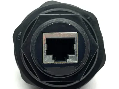 Used Molex Modular/Ethernet Connector RCPT Bulk Head Jack Plug Black Electrical Fittings Michigan US | Maverick Industrial Sales #1473873
