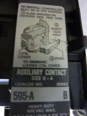 USED ALLEN BRADLEY 509-BOD SER B W37