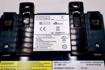 ANATEL CISCO IE 3000 IE30008TC ETHERNET SWITCH #L-280