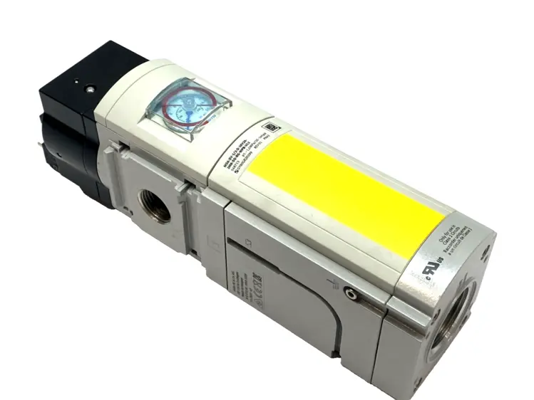 Used FESTO MS6-SV-1/2-C-10V24-S-WP VALVE W/ 701609 0–16 BAR GAUGE Solenoid Valves Michigan US | Maverick Industrial Sales #1090093