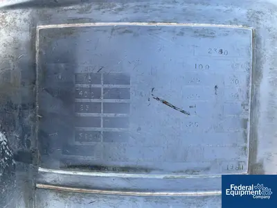 USED Alloy Fabricators 100 Gal Alloy Fab Tank, 316L S/S, 15#