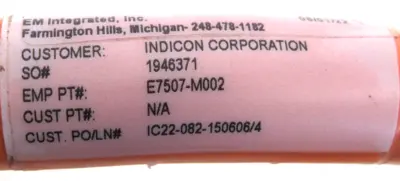 NEW EM INTREGRATED IC22-082-150606/4 POWER CABLE 6FT IC220821506064