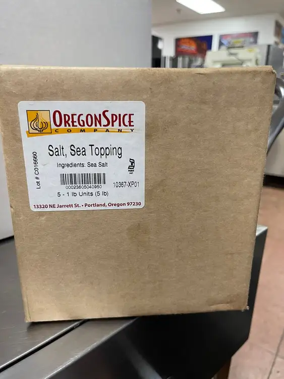 New | in-Stock Oregon Spice New Case of 5 - 1lb Bags of Sea Salt Topping Food Preparation & Supplies Illinois US | Falcon Restaurant Supply #1376187