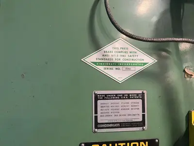 Used CINCINNATI 90 CB X 6 FT Press Brakes Ohio US | HGR 24 #1233422