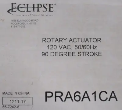 NEW ECLIPSE PRA6A1CA PROGRAMMABLE ROTARY ACTUATOR