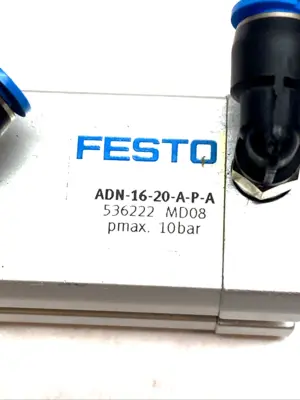 USED FESTO COMPACT PNEUMATIC CYLINDER 16MM BORE 20MM STROKE 536222