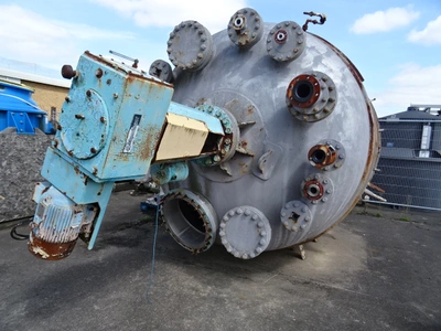 8,000L M/S  Hastelloy Clad JKTD Reactor