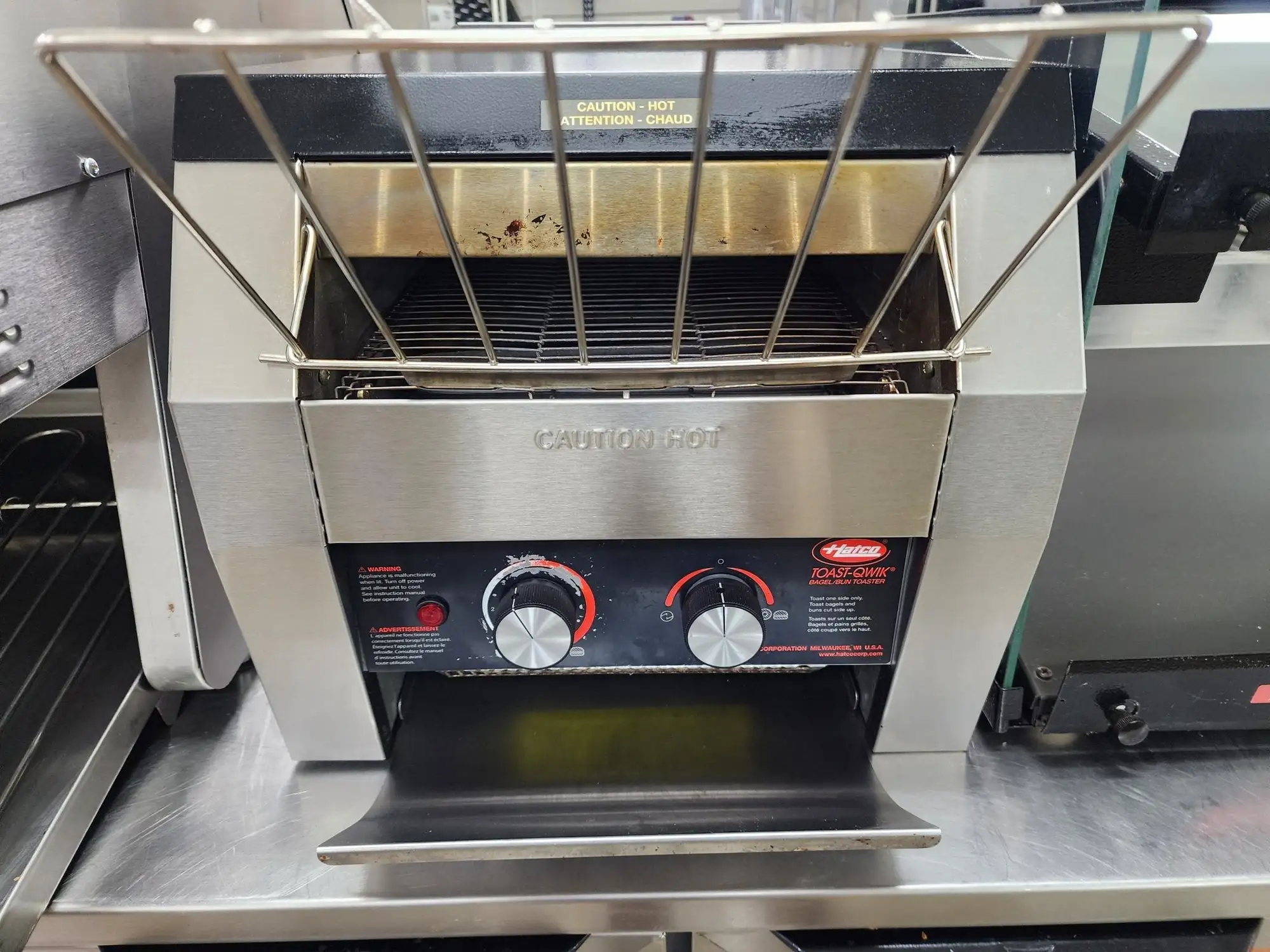 Used Hatco Used Hatco TQ-20BA Conveyor Bagel and Bun Toaster Toasts on One Side Only 208V Restaurant Small Appliances Illinois US | Falcon Restaurant Supply #1376857