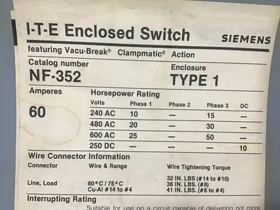 USED SIEMENS NF352