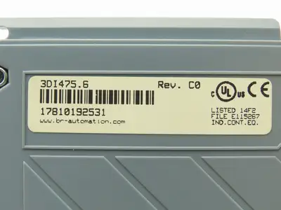 B&R 3DI475.6 Digital Input Module Sink/Source 16 Point 24VDC REV CO Missing Door