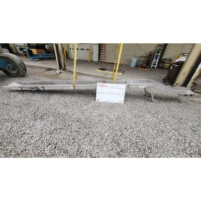 Used 21'-8" L x 18" W x Stainless Steel Accumulating Slide Chute