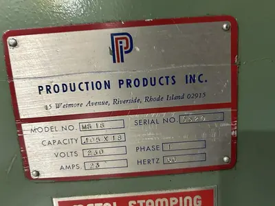 USED PRODUCTION PRODUCTS MS-18