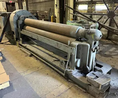 8' X 1/4" WEBB 7L-2 3 ROLL INITIAL PINCH PLATE ROLL. STOCK # 0537426