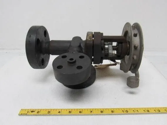 Jerguson 7/25B 3/4"x 3/8" Flanged Chain Actuated Right Angle Valve 2500 WSP / NE