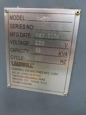 2004 LEADWELL V-20 CNC Milling | MD Equipment Services LLC (21)