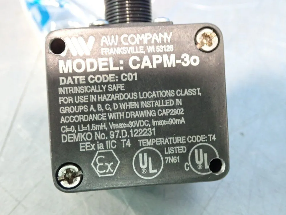 New | in-Stock AW COMPANY CAPM3O Proximity Sensors Ohio US | HGR 24 #802895