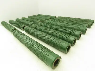 Fuji Electric 400 Ceramic Rib Wound Resistor Green 10 Ohm 13" Lot of 15
