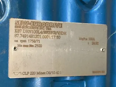 Used SEWEURODRIVE, INC K 87 DRN100LA/BE5HR/V/DH Motors (misc) Ohio US | HGR 24 #1503731