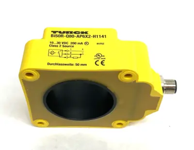 New | in-Stock Turck Inductive Ring Sensor 40mm Tall, 50mm Dia, 1407530 Proximity Sensors Michigan US | Maverick Industrial Sales #1421834