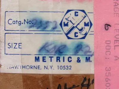 New | in-Stock METRIC & M.C. CORP _UNKNOWN_ Parts (Hydraulics and Pneumatics) | Arrow Industrial #636587