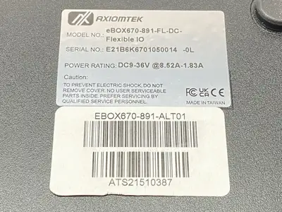 USED AXIOMTEK EBOX670-891-FL-DC