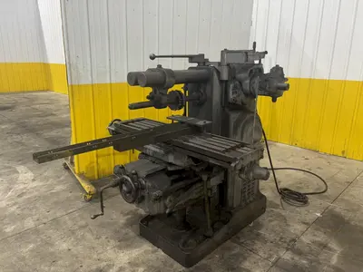 #2 KEARNEY & TRECKER MILWAUKEE MODEL 2CH HORIZONTAL MILL W/ VERTICAL HEAD: YOBRO #23956
