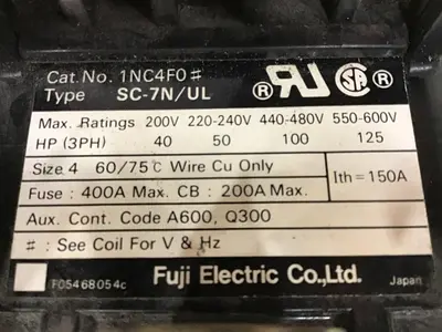 USED FUJI ELECTRIC SC-7N/UL 1NC4F0