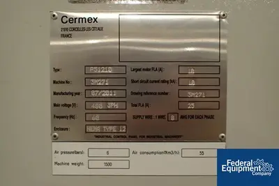 USED Cermex Cermex Compact Gantry Palletizer, Model P51210