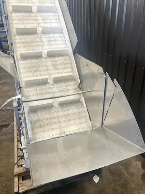 Used Belt Conveyor, 24’’ Wide X 192’’ Long, Cleated Belt 🔴 Liquidation Sale – All Offers Considered