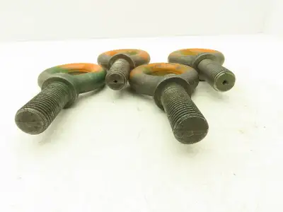 Forged Shoulder Eye Bolt 1"-7 Thread x 3" Shank Heavy Duty  Lot of 4