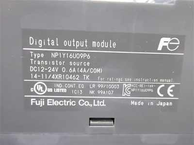 Fuji Electric NP1Y16U09P6 MICREX-SX Digital Output Module Used