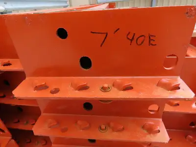 Interlake 84"x 4" Teardrop Pallet Racking Rack Step Beam Crossmember 6010Lb