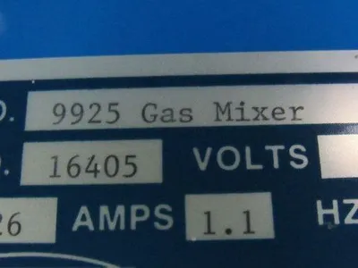 Thermco Model 9925 Helium Nitrogen Gas Mixer 0-750CFM Non Flammable Gas