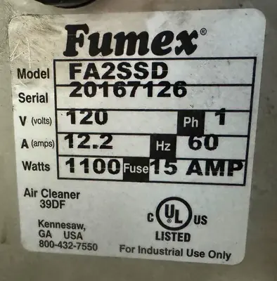 USED FUMEX FA2SSD