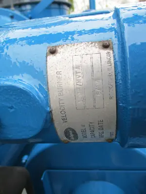 Baker Furnace, thermal oxydizer, 200 CFM