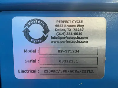 Used PERFECT CYCLE HPYF1234 Chemical & Process Equipment Ohio US | HGR 24 #1453572