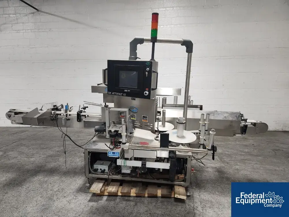 USED NJM/CLI NJM-CLI Wrap Around Labeler, Model 326VLRDBP
