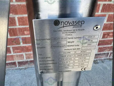 Used NOVASEP PROCHROM LC80.600.VE100  DAC LIQUID CHROMATOGRAPHY COLUMN Chromatography California US | Equipment Lab #1388408
