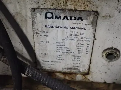 Used AMADA HFA250 Horizontal Band Saws Ohio US | HGR 24 #803025