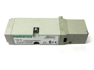 USED NUMATICS PNEUMATIC SOLENOID VALVE 1/4" PORTS 24VDC NO GASKET