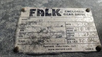Speed Reducer Gear Box FALK MODEL 2080yb2-l RATIO 9.162 70 HP MANUFACTURED 2021