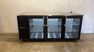 Used Krowne Used 2023 84" Krowne KPT84L-GSS-LRR/LRR Pass Thru Back Bar Cooler Refrigerator - STS Bottle Coolers Illinois US | Falcon Restaurant Supply #1373559