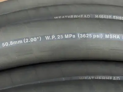 Weatherhead H46432 High Pressure Rubber Hydraulic Spiral Hose 2" ID x 120'