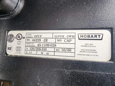 167-0263 Hobart HWS-4 w/ Access Printer CPU Scale EPCP-3WM & EPP-3