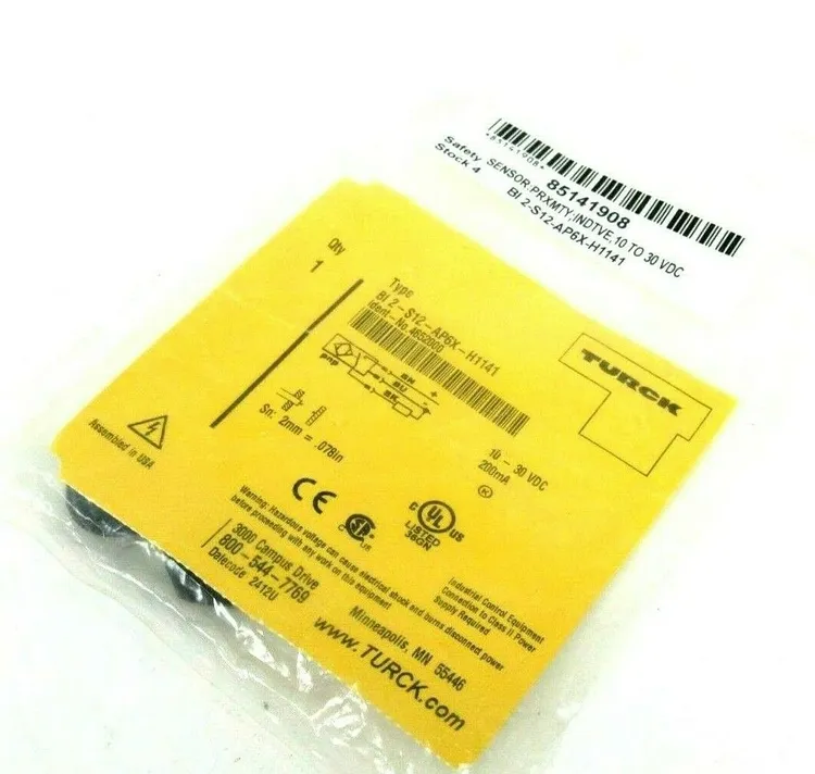 New | in-Stock TURCK BI2S12AP6XH1141 Proximity Sensors Michigan US | SB Industrial Supply #813110