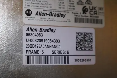 Allen-Bradley PowerFlex 700 Drive 20BD125A0ANNANC0 100HP 2022 NEW #3388A